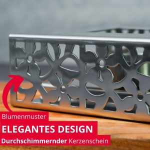 Placa de incalzit Westmark din inox, 240 x 120 mm, cu 2 suporti pentru lumanari - Img 4