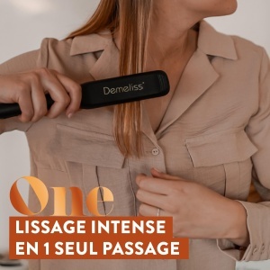 Placa de indreptat parul Demeliss ONE - 200C, Placi din cupru cu titan - Img 2