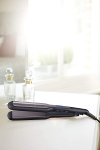 Placa de indreptat parul Remington Wide Pro-Ceramic Extra (placi de coafat extra late de 45 mm - in special pentru parul gros, cret, cret si foarte lung) Afisaj LCD, 150-230degC, placa de indreptat parul S5525 - Img 5
