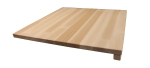 Placa de lucru Fackelmann din Buchenholz, 40 x 40 cm, cu margine de prindere