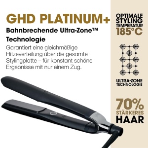 Placa de par ghd platinum neagra - tehnologie Ultra-Zone, temperatura optima 185C - Img 3
