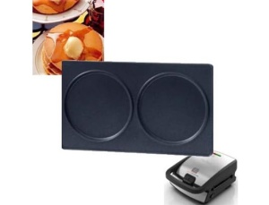 Placa pentru clatite Tefal Snack Collection XA8010, antiaderenta, neagra, cu suport - Img 4