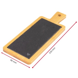 Placa servire Westmark Tapas Friends bambus si ardezie 23x9 cm maro deschisanthracit - Img 7