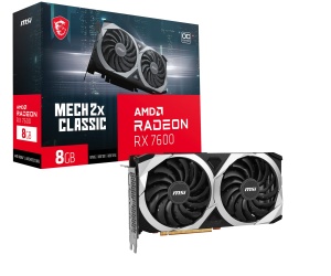 Placa Video MSI Gaming RX 7600, 8GB GDDR6, 128-bit, Dual Fan
