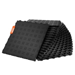 Placi pentru garaj VEVOR JQ-3050BK, 50 buc, 305x305x13.4 mm, rutschfest, negru