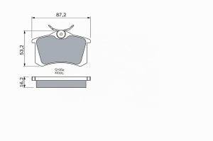 Placute de frana Bosch BP1295 pentru spate - ECE-R90, cu tehnologie anti-zgomot, set 4 buc - Img 7