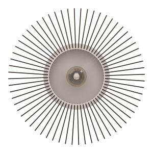 Plafoniera din lemn EGLO Palombaia, design scandinav, gri, 50 cm - Img 2