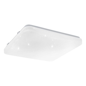 Plafoniera LED EGLO Frania-S, efect cer instelat, lumina calda, 28 cm, alb