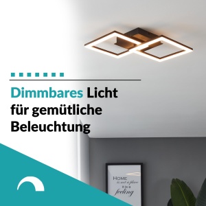 Plafoniera LED EGLO RGBIC, lumina calda si RGB, negru, 2100 lumeni - Img 5