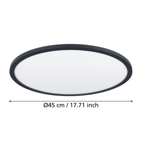 Plafoniera LED inteligenta EGLO Sarsina-Z, 45 cm, negru, lumina reglabila - Img 7