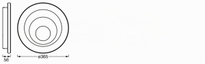 Plafoniera LED Osram ORBIS SPIRAL ROUND, 38W, 2400lm, alba - Img 3