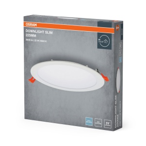Plafoniera LED Osram Slim 225mm, 22W, 6500K, 2000 Lumen, Alb - Img 2