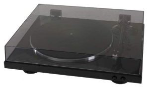 Platan cu bratul automat Denon DP-300 F, negru, cu preamplificator integrat - Img 2