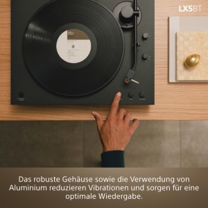Platine de vinyl Sony PS-LX5BT, Bluetooth, automat, negru - Img 9