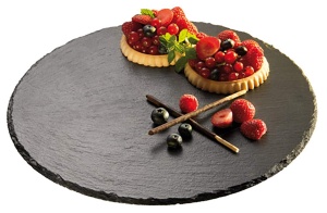 Platou Servire Rotativ APS 975, 32 cm, Naturschiefer, inaltime 2,5 cm