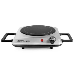 Plita Ceramica Orbegozo PCE 4050, 1200 W, cu Termostat Regulator, Inox