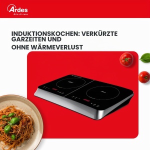 Plita electrica Ardes KOOKIE DUO 2000W 1500W, 2 zone inductie, neagra - Img 4