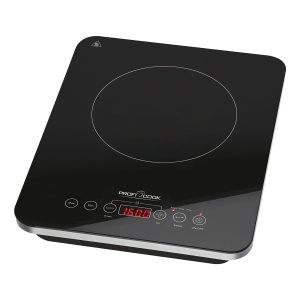 Plita simpla cu inductie ProfiCook(r) | Incalzire rapida prin inductie | ECO-Salvati | Senzor tactil | Plita cu 10 niveluri de putere | Cronometru | Plita cu protectie la supraincalzire | PC-EKI 1062 - Img 1