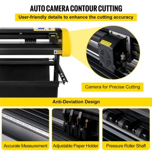 Plotter VEVOR KW-870 pentru vinil 870 mm camera automata LCD viteza ajustabila - Img 3