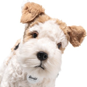 Plus de Jucarie Steiff Foxy Foxterrier 32cm, Culoare Creme, Negru si Lapte - Img 4