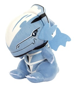 Plush Yu Gi Oh Dragon Alb cu Ochi Albastri Club Mocchi Mocchi 38,1 cm