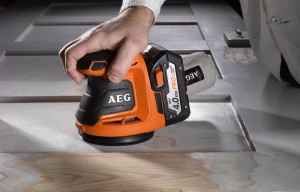 Polizor Excentric AEG BEX18-125-0, 18 V, 125 mm, 22000 rpm - Img 3