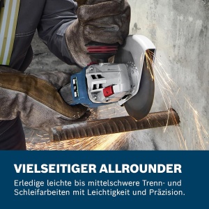 Polizor unghiular Bosch Professional GWS 18V-11, 1100W, L-BOXX - Img 3