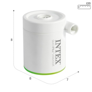 Pompa de aer Intex Quickfill USB200R, Dimensiune: 8 cm x 7 cm x 8 cm (66637) - Img 4