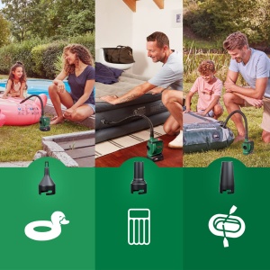Pompa electrica Bosch EasyInflate 18V-500 530 lmin Cu Accesorii - Img 4