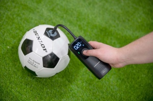 Pompa electrica de aer Dunlop 150PSI, acumulator 2000mAh, USB-C, negru - Img 4