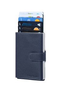 Portofel Samsonite Alu Fit SLG, 10.2 cm, RFID, Albastru - Img 4