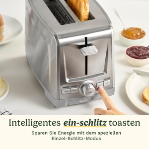 Prajitor de paine Cuisinart Core Collection, 2 felii, functii multiple, inox - Img 7
