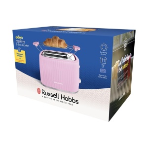 Prajitor de paine Russell Hobbs [pentru 2 felii] Eden (6 niveluri de rumenire, ridicare, dezghetare, reincalzire si oprire, sertar pentru firimituri, topper pentru chifle, zmeura) 27372-56 - Img 7