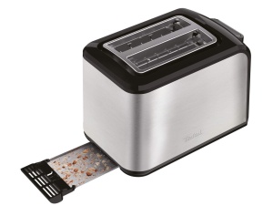 Prajitor de paine Tefal Express TT410D cu 2 felii, negru, otel inoxidabil, 2 felii, 850 W, 160 mm - Img 4