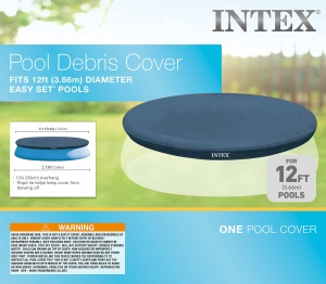 Prelata pentru piscina Intex Easy Set O 366 cm cu orificii de drenaj si fixare simpla - Img 4