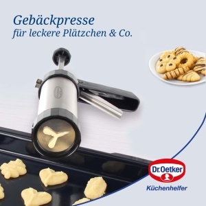 Presa de fursecuri Dr. Oetker din inox cu 12 forme pentru aluat moale - Img 4