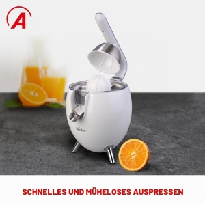 Presa electrica pentru citrice ARDES Juice Art Aspre03W, 500 W, 0,5 l, Alb - Img 9