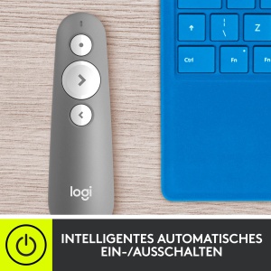 Prezentator Logitech R500s cu Laser, Bluetooth si USB, 20m, Gri - Img 9
