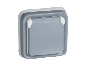 Priza exterioara Legrand Plexo 191512, IP55, gri, 16A, 3680W