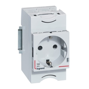 Priza modulara Legrand 2PT 16A 250V Cod 004285E pentru panouri electrice