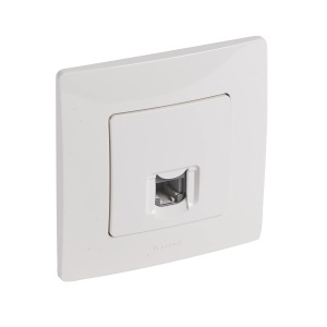 Priza telefon RJ11 Legrand 396442 Niloe Monoblock, alba, mecanism complet - Img 3