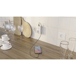Priza WiFi Hama cu 2x USB A (priza Smart Home pentru dispozitive de pana la 2300 W si USB 2.1 A pentru smartphone, tableta, priza Wi-Fi pentru control vocal cu Alexa, Google, Siri, control aplicatie, 10 A) alb - Img 19
