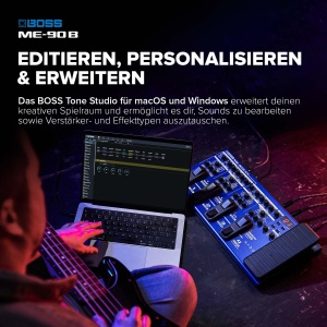 Procesor de efecte pentru bas BOSS ME-90B 10 preamplificatoare AIRD 61 efecte - Img 7