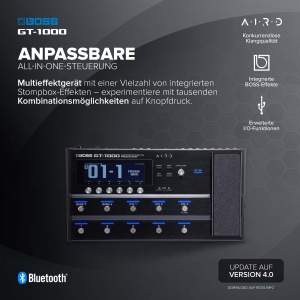 Procesor de efecte pentru chitara BOSS GT-1000 cu Bluetooth si tehnologie AIRD - Img 2
