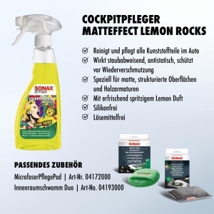 Produse de curatenie SONAX CockpitPfleger Matteffect 500 ml, pentru suprafete mate - Img 3