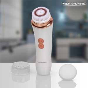 ProfiCare(r) Perie de curatare a fetei | Perie de fata | 2 capete de perie | 14.000 de peri moi | 2 setari de viteza | Carcasa rezistenta la stropire (IPX4) | pentru toate tipurile de piele | PC-GRB 3081 - Img 8