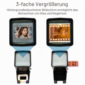 Proiector diapozitive KODAK cu iluminare LED, 3x marire, functionare pe baterii - Img 4