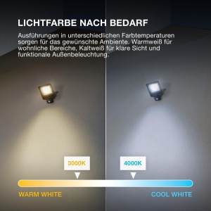 Proiector LED Osram ENDURA FLOOD 10W cu senzor, 4000K, 1000 Lumen - Img 8