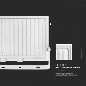 Proiector LED V-TAC E-SERIES 50W Alb, 4000 Lumen, IP65 - Img 10