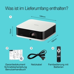 Proiector portabil Epson Lifestudio Pop EF-61W Full HD Sunet Bose Google TV Alb - Img 3